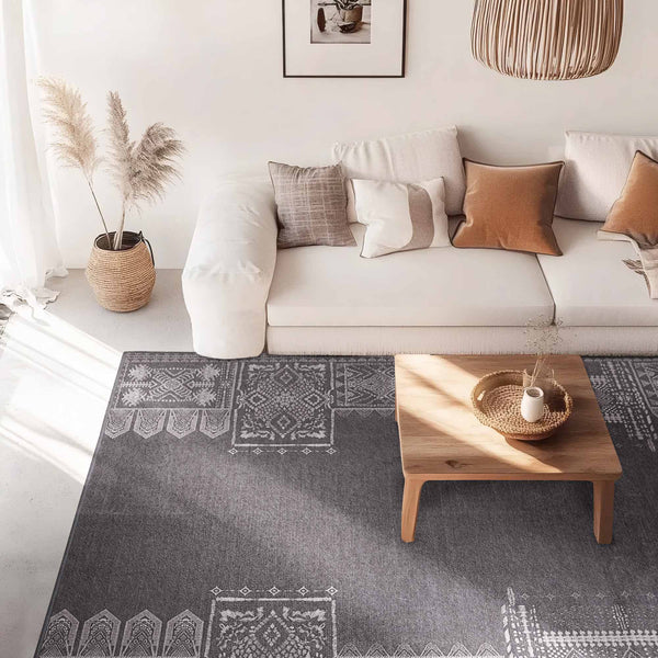 Faux Wool Rug - The Dream of Mobius#color_grey