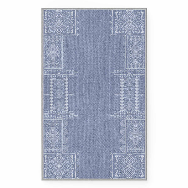 Faux Wool Rug - The Dream of Mobius#color_stone-blue