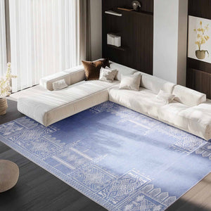 Faux Wool Rug - The Dream of Mobius#color_stone-blue