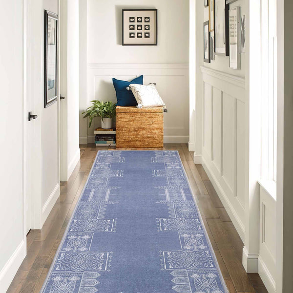 Faux Wool Rug - The Dream of Mobius#color_stone-blue