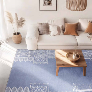 Faux Wool Rug - The Dream of Mobius#color_stone-blue