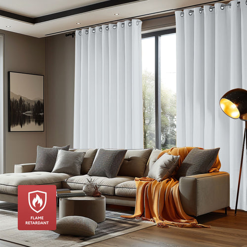 Flame Retardant Curtains#color_white