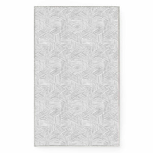 Jacquard Chenille Area Rug - Hexagon#color_grey