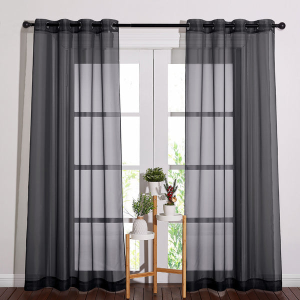 Light Sheer Curtains#color_black