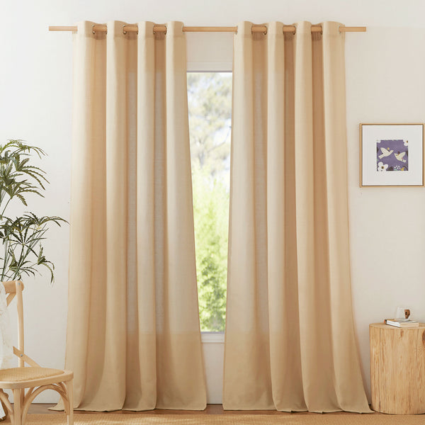 Linen Curtains#color_burlap