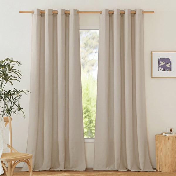 Linen Curtains#color_taupe