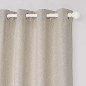 Soft Cotton Linen Curtains#color_beige