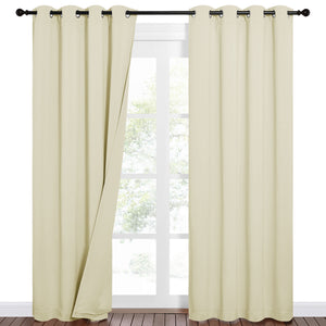 Sound Barrier 100% Blackout Divider Curtains#color_beige