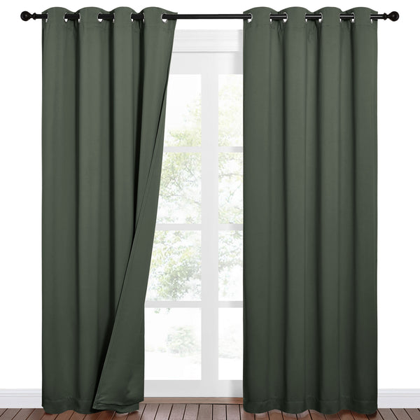 Sound Barrier 100% Blackout Divider Curtains#color_dark-mallard