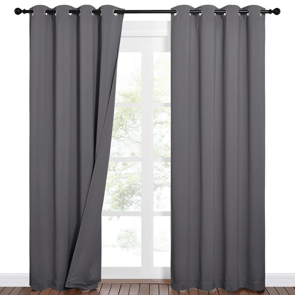 Sound Barrier 100% Blackout Divider Curtains#color_grey