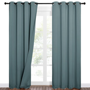 Sound Barrier 100% Blackout Divider Curtains#color_greyish-blue