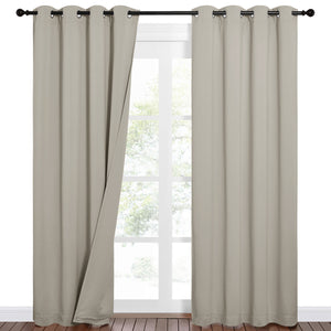 Sound Barrier 100% Blackout Divider Curtains#color_natural