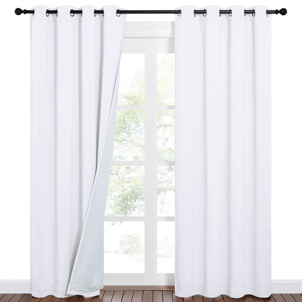 Sound Barrier 100% Blackout Divider Curtains#color_white