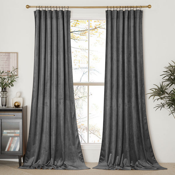 Velvet Curtains#color_grey