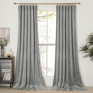 Velvet Curtains#color_light-grey