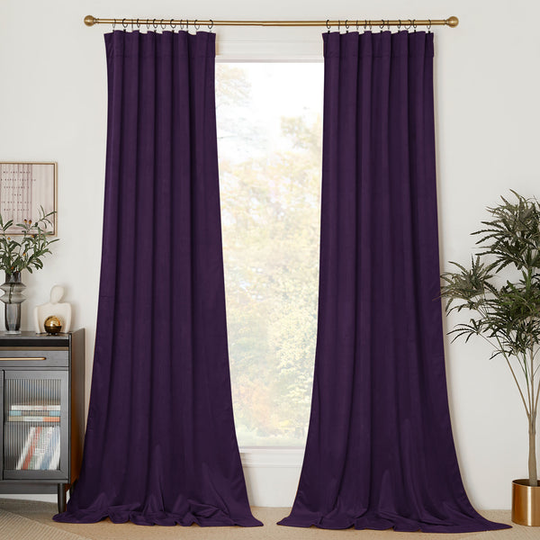 Velvet Curtains#color_purple