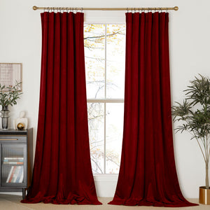 Velvet Curtains#color_red