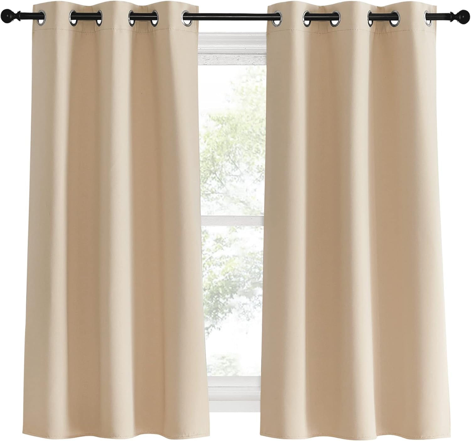 Blackout Thermal Insulated Grommet Window Drapes (Pair)