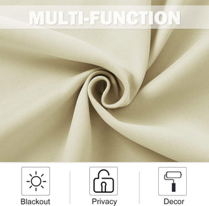 Blackout Thermal Insulated Grommet Window Drapes (Pair)