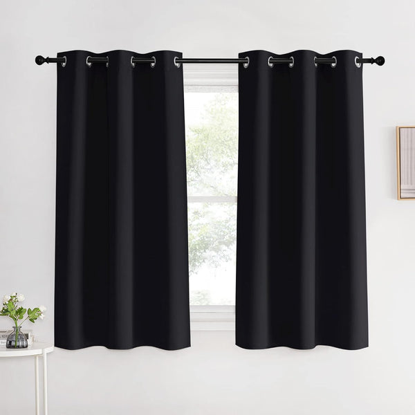Blackout Thermal Insulated Grommet Window Drapes (Pair)