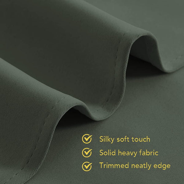 Blackout Thermal Insulated Grommet Window Drapes (Pair)