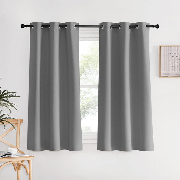 Blackout Thermal Insulated Grommet Window Drapes (Pair)