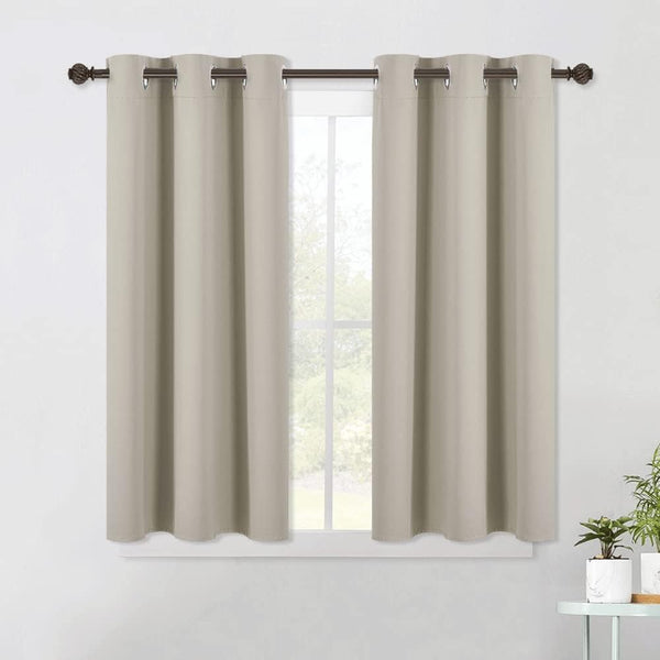 Blackout Thermal Insulated Grommet Window Drapes (Pair)