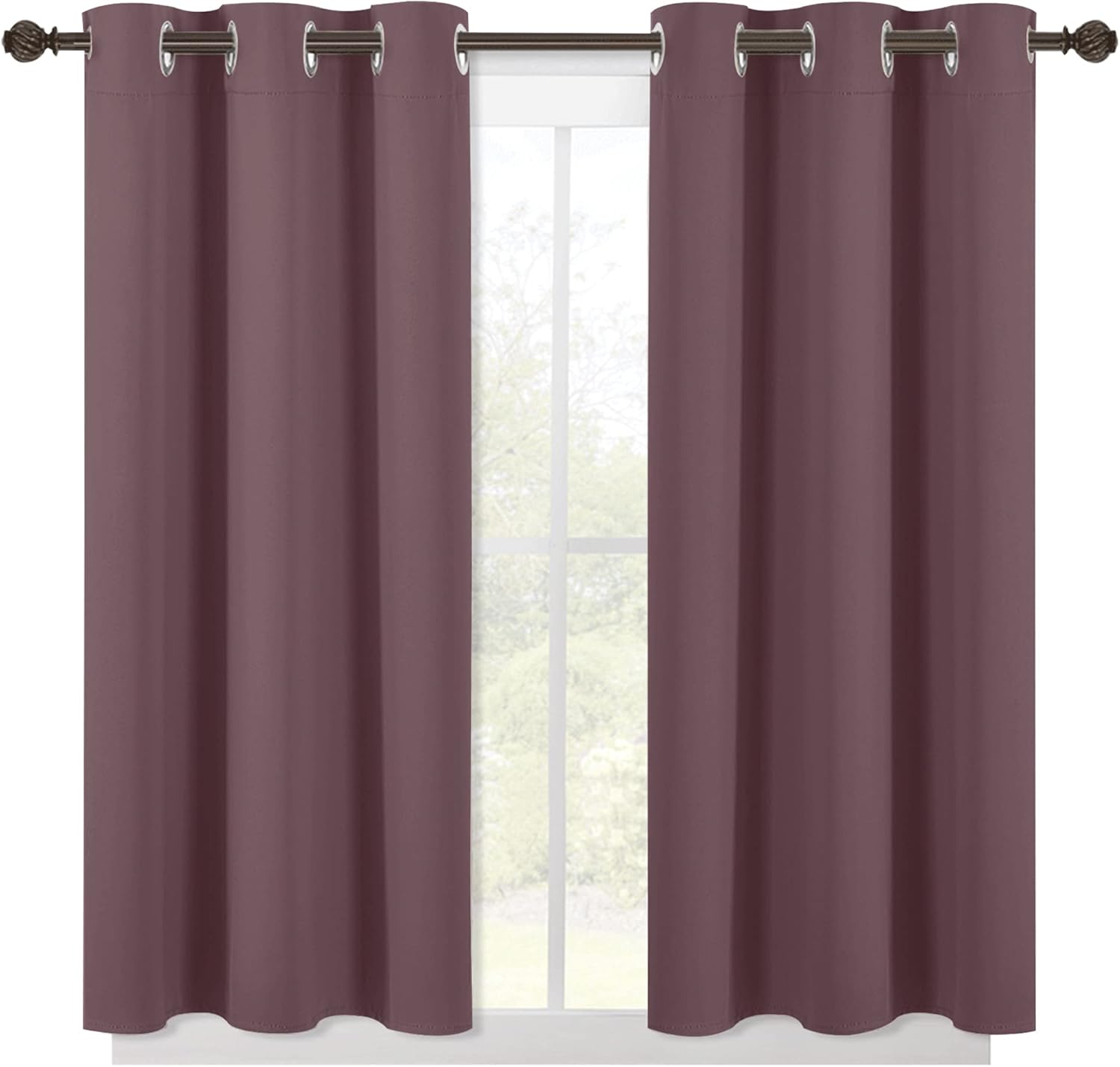 Blackout Thermal Insulated Grommet Window Drapes (Pair)