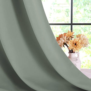Blackout Thermal Insulated Grommet Window Drapes (Pair)