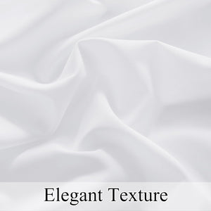 Close-up of white fabric with subtle weave and smooth texture, showcasing elegant folds.